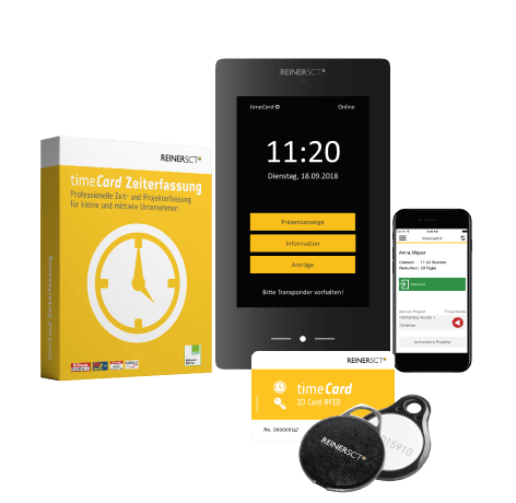 timeCard Zeiterfassungs App mit Datev optimal für Ihr Unternehmen in Hamburg
